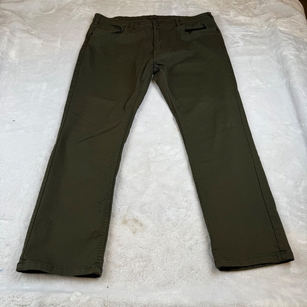 Jachs‎ New York Mens Stretch Five Pocket Pants Olive Green 38x29 1529151